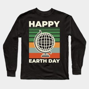 Vintage Happy Earth Day Long Sleeve T-Shirt